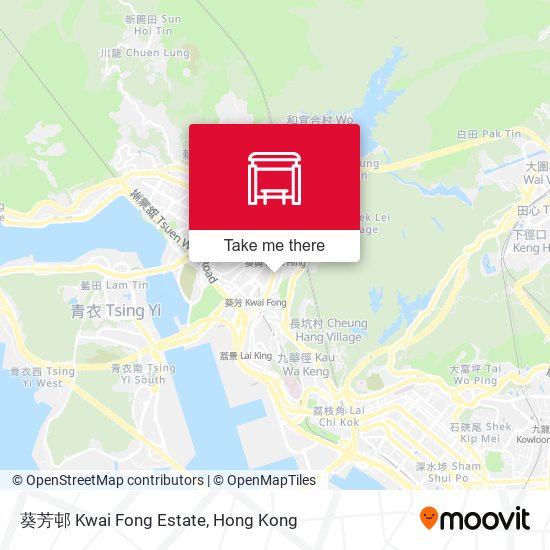 葵芳邨 Kwai Fong Estate map