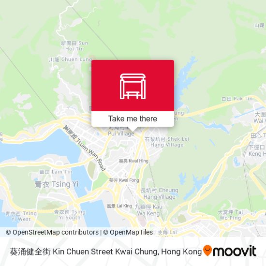 葵涌健全街 Kin Chuen Street Kwai Chung map