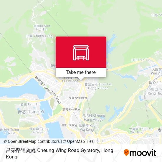 昌榮路迴旋處 Cheung Wing Road Gyratory地圖