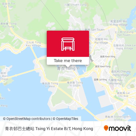 青衣邨巴士總站 Tsing Yi Estate B/T map