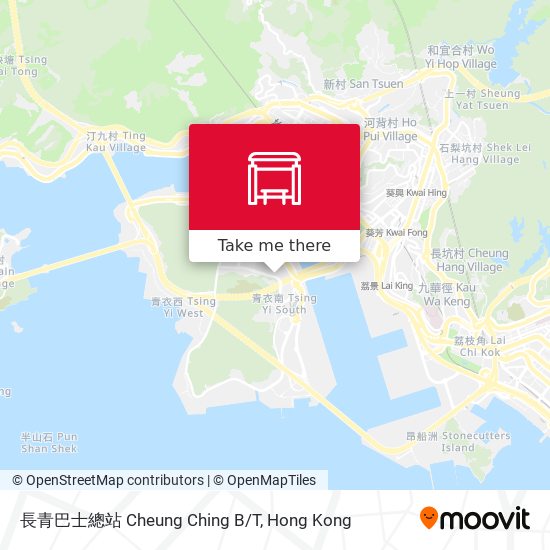 長青巴士總站 Cheung Ching B/T map