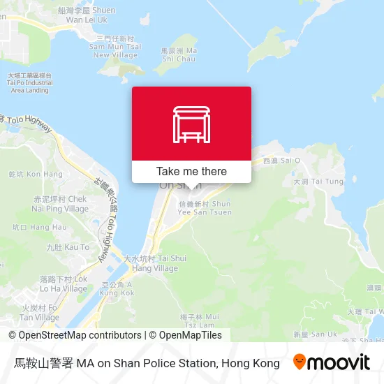 馬鞍山警署 MA on Shan Police Station map