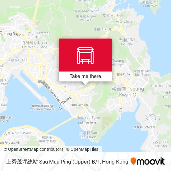 上秀茂坪總站 Sau Mau Ping (Upper) B / T map