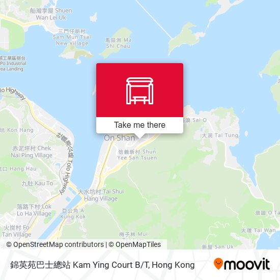 錦英苑巴士總站 Kam Ying Court B/T map