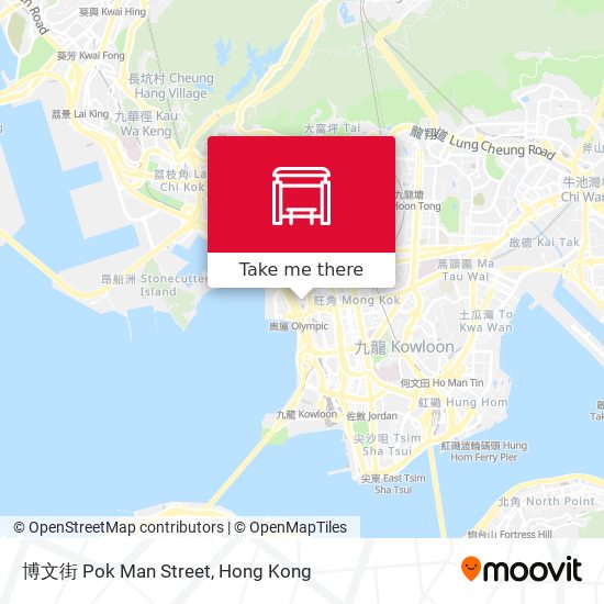 博文街 Pok Man Street map