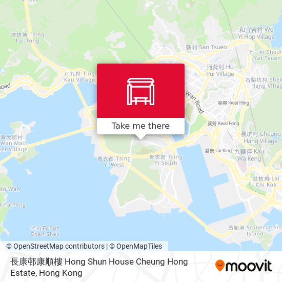 長康邨康順樓 Hong Shun House Cheung Hong Estate map