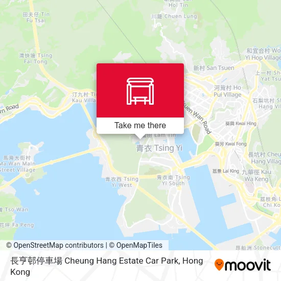 長亨邨停車場 Cheung Hang Estate Car Park地圖