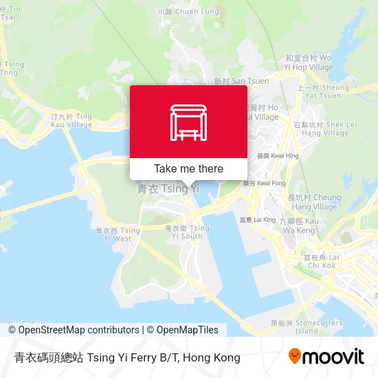 青衣碼頭總站 Tsing Yi Ferry B/T地圖