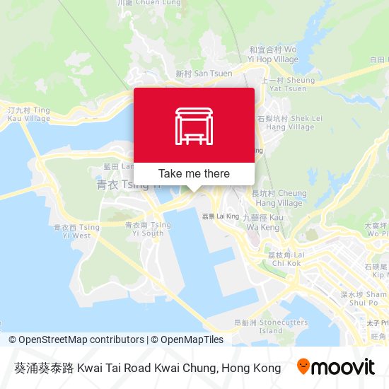 葵涌葵泰路 Kwai Tai Road Kwai Chung map