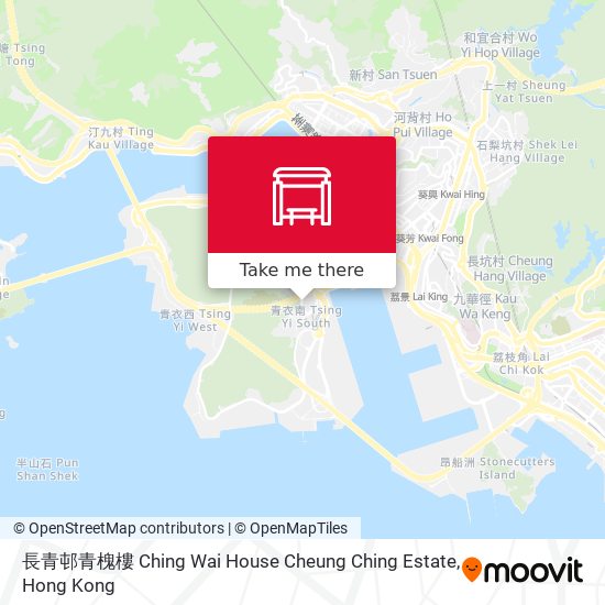 長青邨青槐樓 Ching Wai House Cheung Ching Estate map