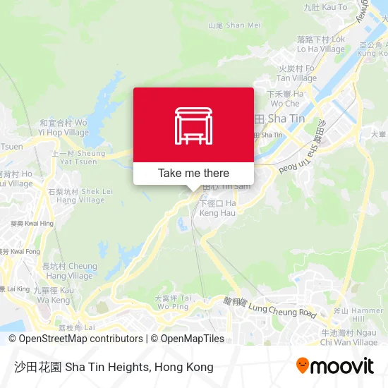 沙田花園 Sha Tin Heights map