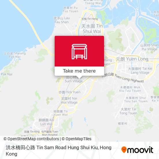 洪水橋田心路 Tin Sam Road Hung Shui Kiu map
