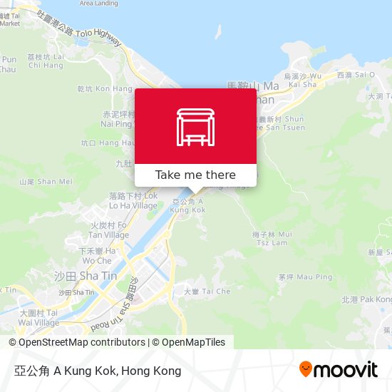 亞公角 A Kung Kok map