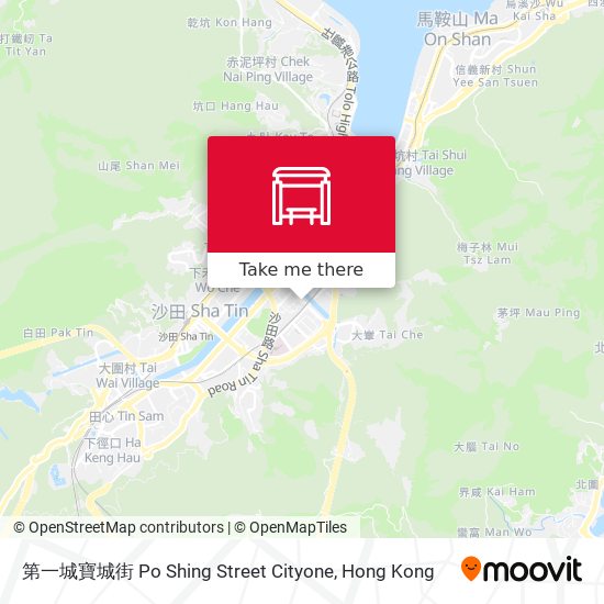 第一城寶城街 Po Shing Street Cityone map