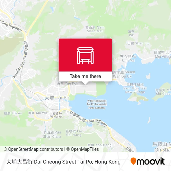 大埔大昌街 Dai Cheong Street Tai Po地圖