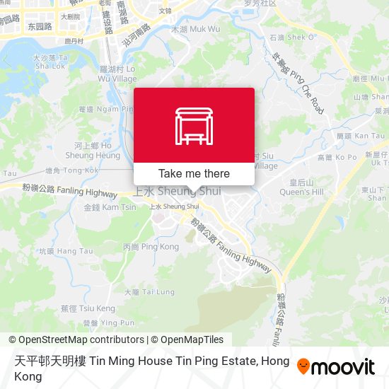 天平邨天明樓 Tin Ming House Tin Ping Estate map