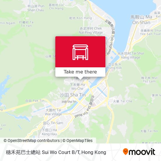 穗禾苑巴士總站 Sui Wo Court B/T map