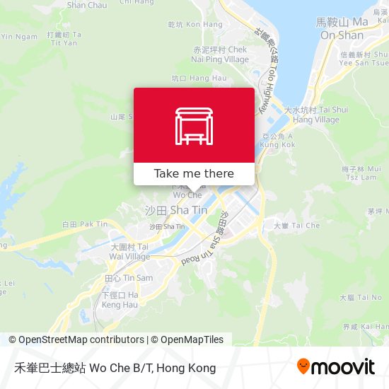 禾輋巴士總站 Wo Che B/T map