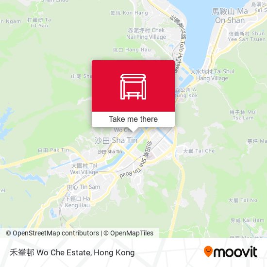 禾輋邨 Wo Che Estate map