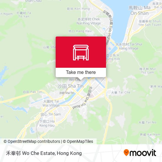 禾輋邨 Wo Che Estate地圖