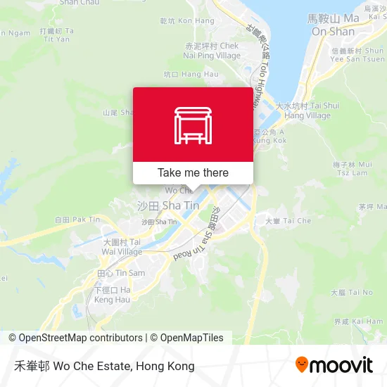禾輋邨 Wo Che Estate map