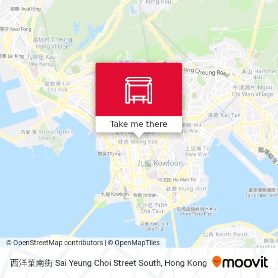 西洋菜南街 Sai Yeung Choi Street South map