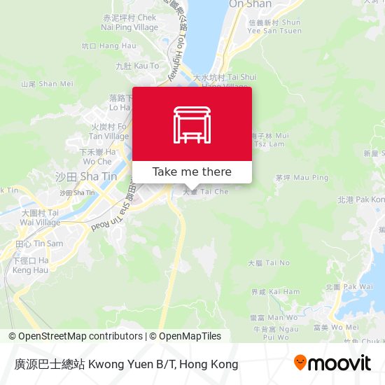 廣源巴士總站 Kwong Yuen B/T map