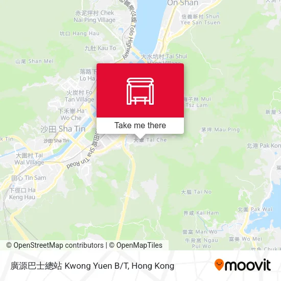 廣源巴士總站 Kwong Yuen B/T map