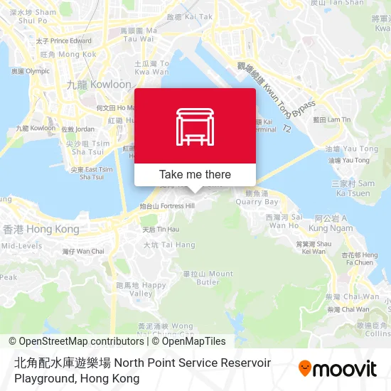 北角配水庫遊樂場 North Point Service Reservoir Playground地圖