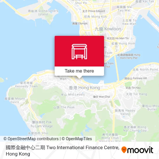 國際金融中心二期 Two International Finance Centre地圖