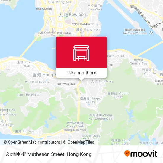 勿地臣街 Matheson Street地圖