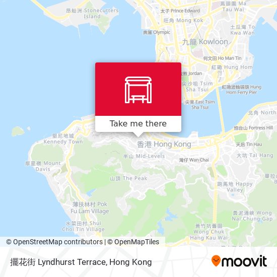 擺花街 Lyndhurst Terrace map