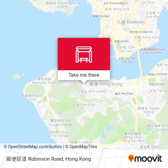 羅便臣道 Robinson Road map