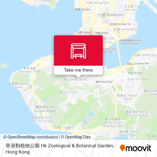 香港動植物公園 Hk Zoological & Botanical Garden地圖