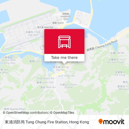東涌消防局 Tung Chung Fire Station map