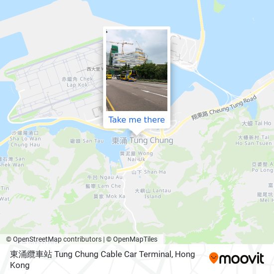 東涌纜車站 Tung Chung Cable Car Terminal map