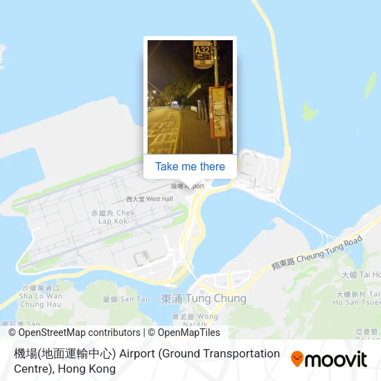 機場(地面運輸中心) Airport (Ground Transportation Centre)地圖