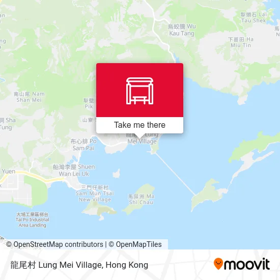 龍尾村 Lung Mei Village map