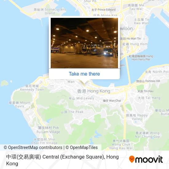 中環(交易廣場) Central (Exchange Square)地圖