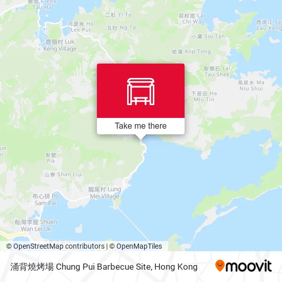 涌背燒烤場 Chung Pui Barbecue Site map