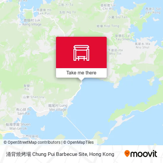 涌背燒烤場 Chung Pui Barbecue Site地圖
