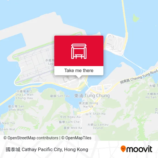 國泰城 Cathay Pacific City map