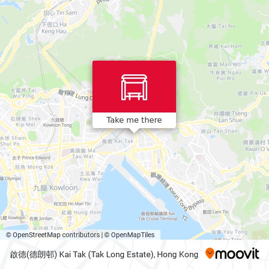 啟德(德朗邨) Kai Tak (Tak Long Estate) map