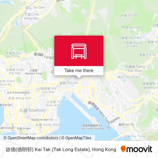 啟德(德朗邨) Kai Tak (Tak Long Estate)地圖