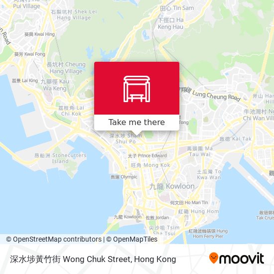 深水埗黃竹街 Wong Chuk Street map