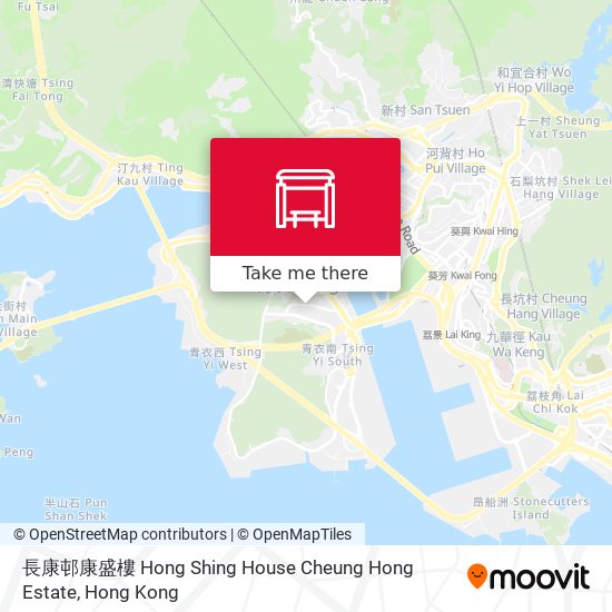長康邨康盛樓 Hong Shing House Cheung Hong Estate map