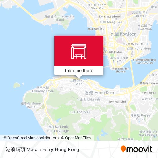 港澳碼頭 Macau Ferry map