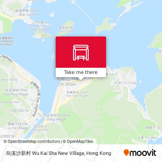 烏溪沙新村 Wu Kai Sha New Village map