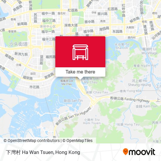 下灣村 Ha Wan Tsuen map