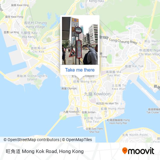 旺角道 Mong Kok Road map